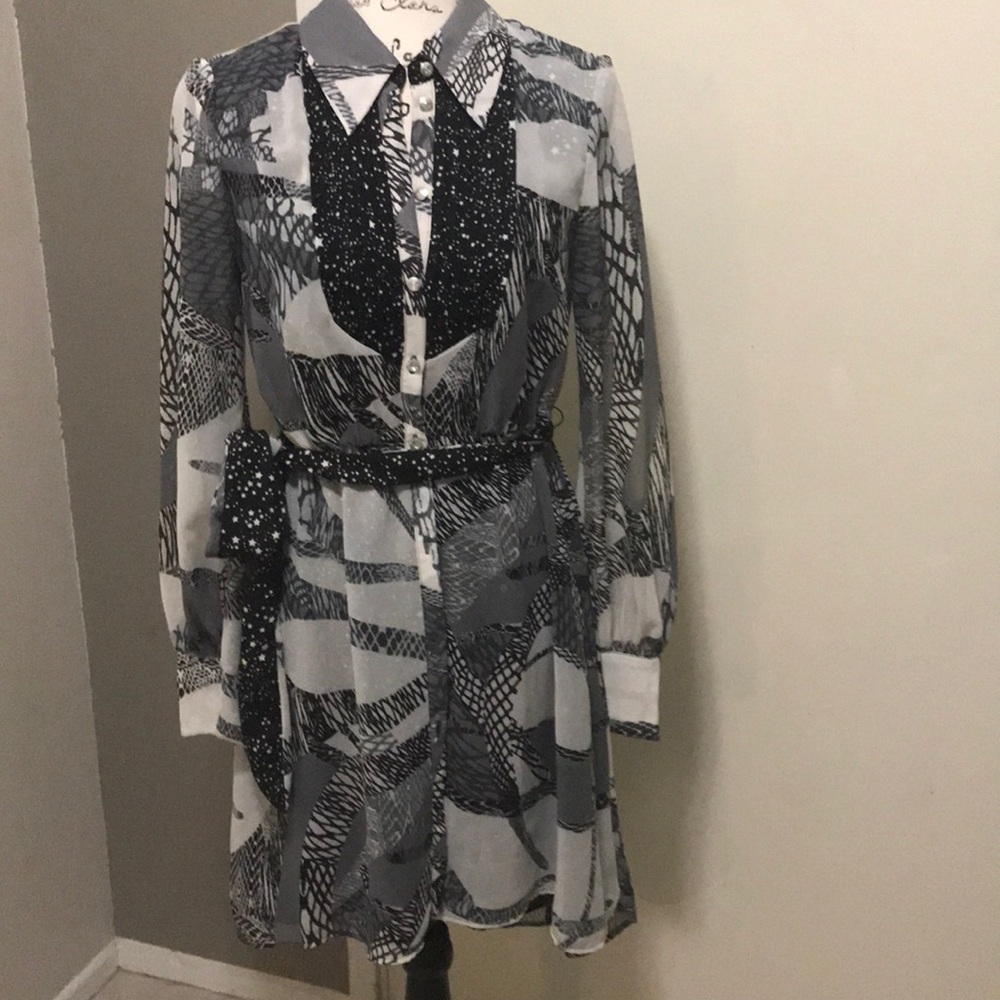 NWT high low long sleeved dress